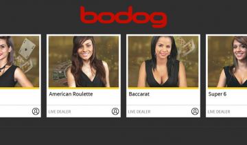 Bodog launches a Live Dealer option across several casino games