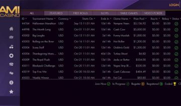 Slots Tournaments at Miami Club Casino