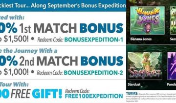 September Bonus Expedition at Sloto’Cash Casino