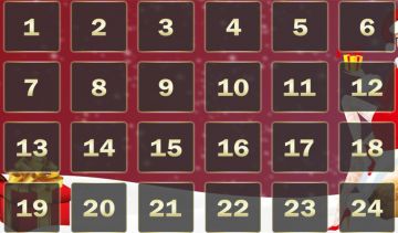 Claim a casino bonus every day this month with the Advent Calendar