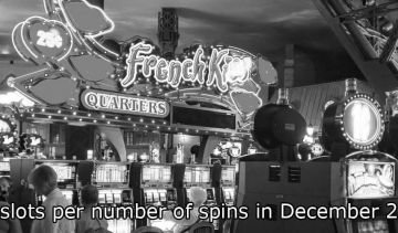 Top slots per number of spins in December 2019